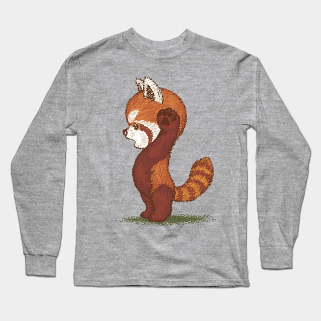 Red Panda surprised Long Sleeve T-Shirt by sanogawa